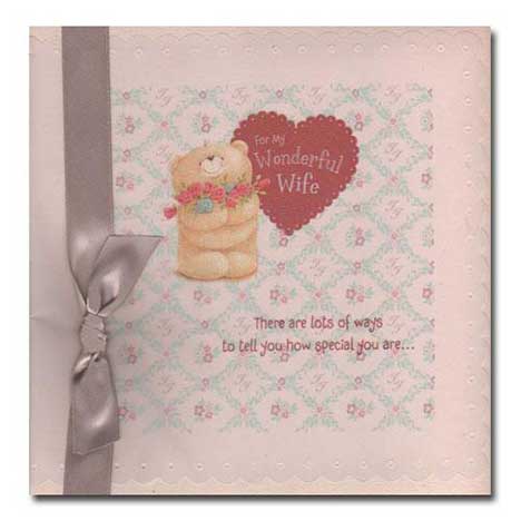 Wonderful Wife Birthday Vintage Forever Card